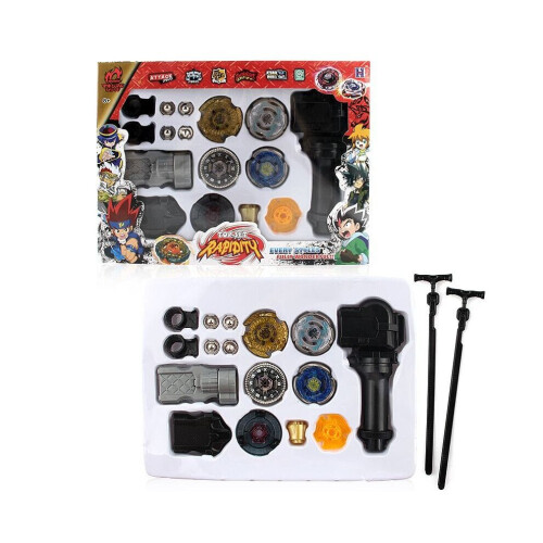 (Σετ Α) Σετ Μάχης Εκτοξευτή Beyblades Metal Fusion με Κορδόνι