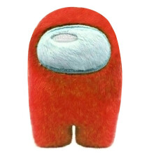 (Red) 10CM Among Us Plush Soft Stuffed Toy Doll Game Figure Plushie