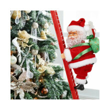 Elektrische klimladder, muzikale kerstmanpop, kerstdecoratie, speelgoed