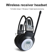 HRD-308S Draagbare digitale draadloze hoofdtelefoon met FM-radio en stereo-koptelefoon