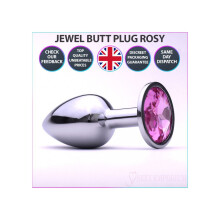 Sexy Emporium Juwelen Metalen Anale Plug voor Beginners 7,6 cm Rosé