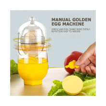 Máquina manual para hacer huevos dorados, batidora interna, utensilio de cocina para cocinar, batidora