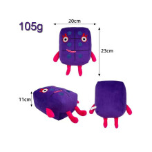 (SIX) Numberblocks Plush Doll Educational Stuffed Toys