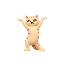(Orange) Dance Cat Action Figures
