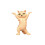 (Orange) Dance Cat Action Figures 1