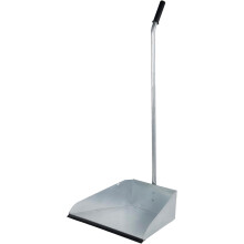 Cofan Recolhedor metálico industrial, chapa galvanizada, com cabo curvo e borda de borracha, 78 cm de altura