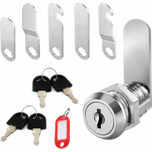 Mailbox Lock Set with 4 Keys, 5 Lock Plates and Writable Key Tag, Replacement Post Box Lock