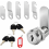 Mailbox Lock Set with 4 Keys, 5 Lock Plates and Writable Key Tag, Replacement Post Box Lock 1