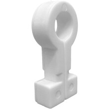 Zastor ganchos para redes de baliza, conjunto de 50 unidades, branco, para guias de 8mm