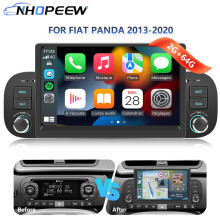 7" For Fiat Panda 2013-2020 Fit Apple Carplay Car Stereo Radio GPS 2+64GB RDS BT