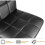 Swivel Bar Stool With Backrest Padded Waterproof PU Leather Black 4