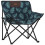 Lot de 2 chaises de camping pliables, structure acier, motif feuille, Vert 5