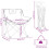 Lot de 2 chaises de camping pliables, structure acier, motif feuille, Vert 6