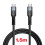 Swissten 5A Thunderbolt 4.0 -kaapeli USB-C:stä USB-C:hen 150 cm 240 W 5