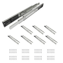 Schubladenschienen, 8 Paare, 350mm, Soft-Close, Kaltgewalzter Stahl, für Küche und Bad