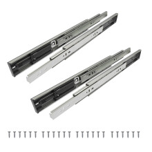 Schubladenschienen, 2 Paare, 350mm, Soft-Close, Kaltgewalzter Stahl, 45mm breit