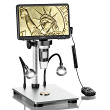 10X-1200X Elikliv Digital Microscope 7" HD Rotatable Screen 12MP Coin Inspection