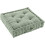 Acomoda Textil, almofada de chão acolchoada com asa de transporte, verde, 50x50 cm, para interior e exterior 1