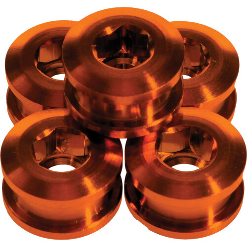 Insight Alloy Chain Ring Bolts 6.5MM Orange