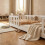 ecoMI Cama para Crianças com Proteção contra Quedas, Branco, 80x160 cm 1
