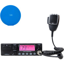 TTi Kit de Rádio CB TCB-900 EVO, 40 canais, 4 W, azul, com almofada adesiva