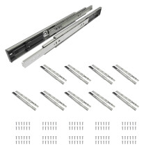 Schubladenschienen 10 Paare, 350mm, Edelstahl, Soft-Close, 45 mm Breite, für Küche und Bad
