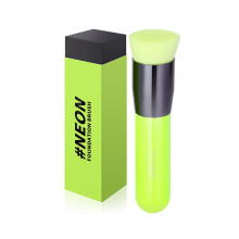 Docolor juego de brochas de maquillaje profesional, verde neón, mango de madera y fibra sintética