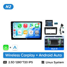 Ainavi Autoradio, 2 Din Multimedia Player, Kabellos mit CarPlay und Android Auto, für VW Amarok und Multivan T5
