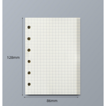 Notizbuch mit 45 Blatt, A7 Format, Liniert, Blanko, Kariert, Spiralbindung