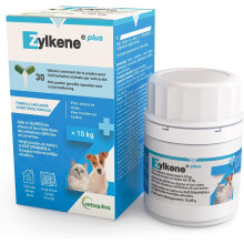 ZYLKENE Plus, alimento complementar relaxante, conjunto de 30 cápsulas, para cães e gatos até 10kg
