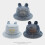 (Style E)Blue Deniids Fisherman Cap Sun Blocking Breathable Fabric Wind Resistant Design 5