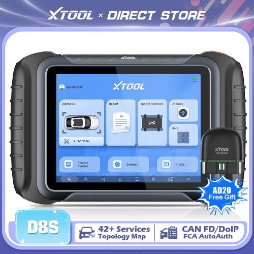 XTOOL D8S, Autodiagnose-scanner, bidirectionele tests, ECU-codering, sleutelprogrammering, 3 jaar gratis updates 1