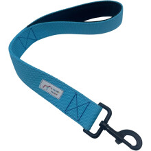 EGV Coleira Curta para Cão Grande, 50cm de Comprimento, 4cm de Largura, com Asa Acolchoada e Mosquetão Reforçado, Azul