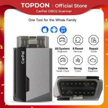 TOPDON CarPal draadloze OBD2 scanner, diagnoseapparaat voor alle systemen, batterijtest en resetfuncties