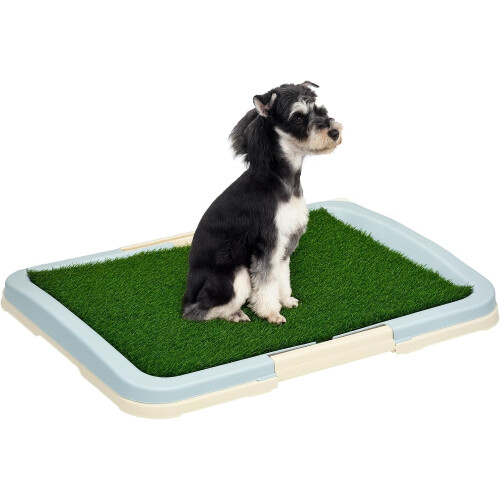PawHut Inodoro para Cães com Relva Artificial, 63x48,5x6 cm, Multicolor