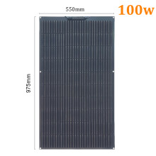 Zonnepaneel, flexibel, 100w, 975x550mm, monocristallijn, waterdicht, voor camper en boot