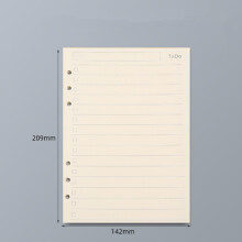 Notizbuch mit 45 Blatt, A5, Liniert, Blanko und Kariert, Nachfüllpapier mit Spiralbindung