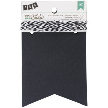 DIY Winkels Banner Kit 24/Pkg-Krijtbord Notch, 3.5"X4.5"