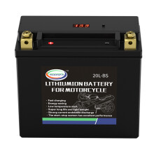 MOSEWORTH Startaccu voor motorfiets, LiFePO4 lithium-ion, 12V 12AH, 620 CCA met BMS en oplader