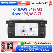 Autoradio, Android 12, Octa Core, GPS Navi, Carplay, für BMW 3 E46, Rover 75 MG ZT 2012-2016