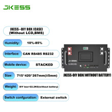 Heimenergiespeicher DIY-Kit für LiFePO4 51,2V 314Ah 16 kWh, inklusive Wechselrichter und LCD-Display, ohne BMS