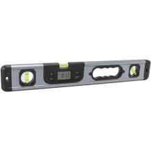 Nível Digital Profissional, liga de alumínio e plástico ABS, ecrã retroiluminado, preto, precisão de 0,01