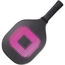Raquete de pickleball em madeira de álamo, resistente ao desgaste, 39 x 19,5 cm, rosa e azul