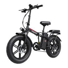 DEEPOWER Vélo électrique pliable G23, 250W, 48V 17.5Ah, Pneus 20 pouces, Suspension hydraulique, Tout-terrain