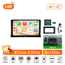 Ainavi Autoradio für VW Amarok Multivan T5, 2 Din Multimedia Player, Kabellos, 8 GB RAM, 256 GB Speicher, Style A