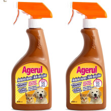 BricoLoco.com Repelente antiorinas para Cães e Gatos, conjunto de 2 frascos de 500 ml, para uso interior e exterior
