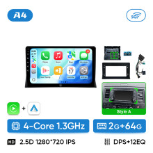 Ainavi Autoradio für VW Amarok Multivan T5, 2 Din Multimedia Player, Drahtloses CarPlay und Android Auto, 2G 64G Style A
