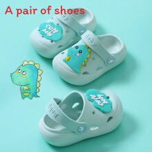 (Green,29-30)Unisex Hole Sandals Pvc Upper And Sole Breathable Non Slip Slippers For Daycare