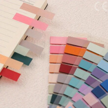 Morandi Index-Tabs, 200 Blatt transparente fluoreszierende Pfeilfahnen, PET-Haftnotizen für Planer und Büro