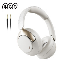 QCY H3 PRO draadloze koptelefoon, adaptieve ANC 50dB, LDAC hoge resolutie audio, wit